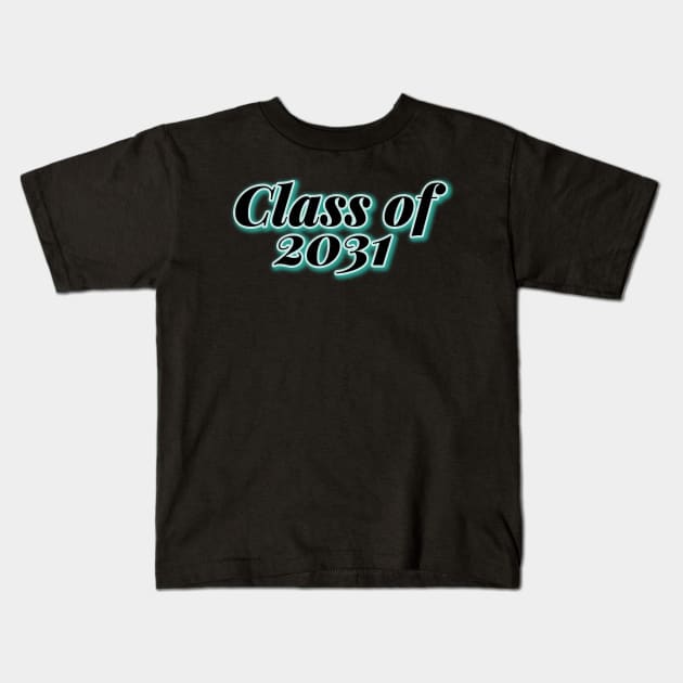 Class of 2031 Kids T-Shirt by randomolive